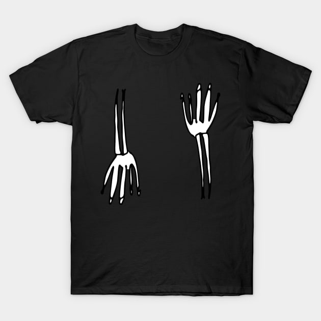 hand skeleton T-Shirt by bruxamagica